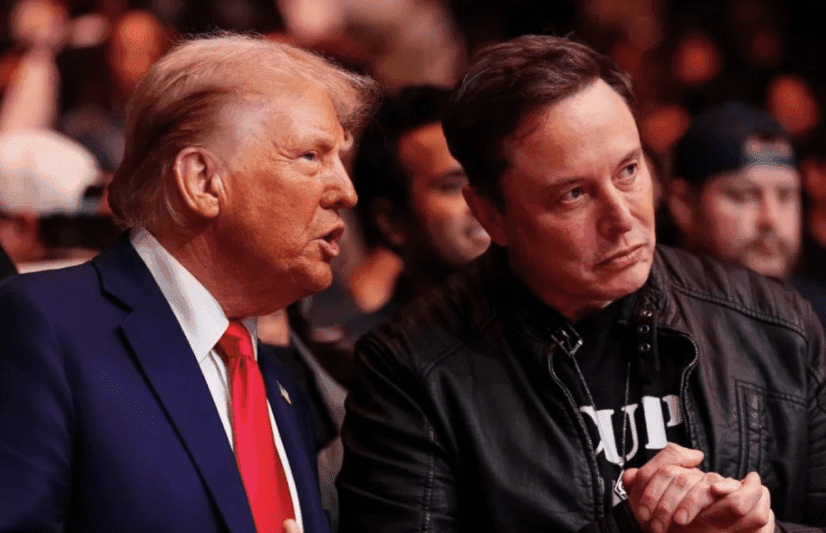Donald Trump and Elon Musk public fallout