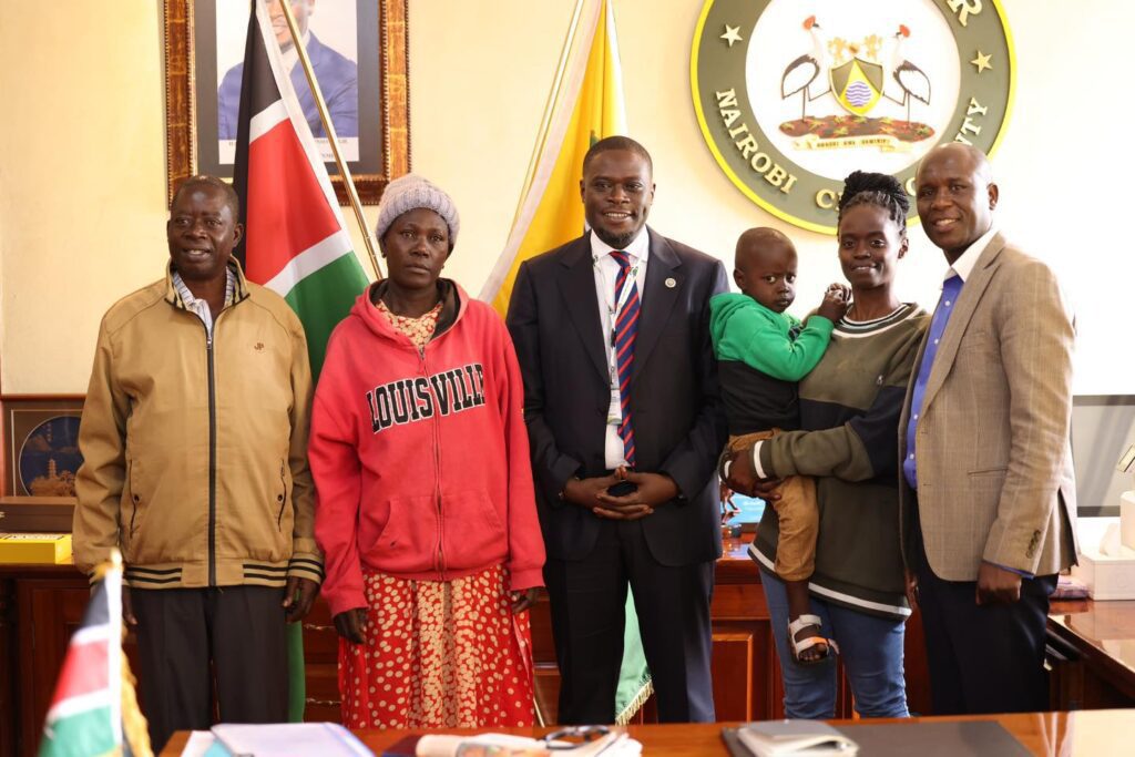 Governor Sakaja meeting the family of Albert Ojwang at City Hall