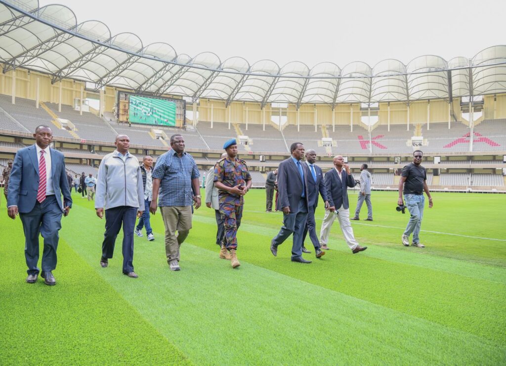 CS Sports Mvurya inspects Kasarani Stadium during handover for CHAN 2025