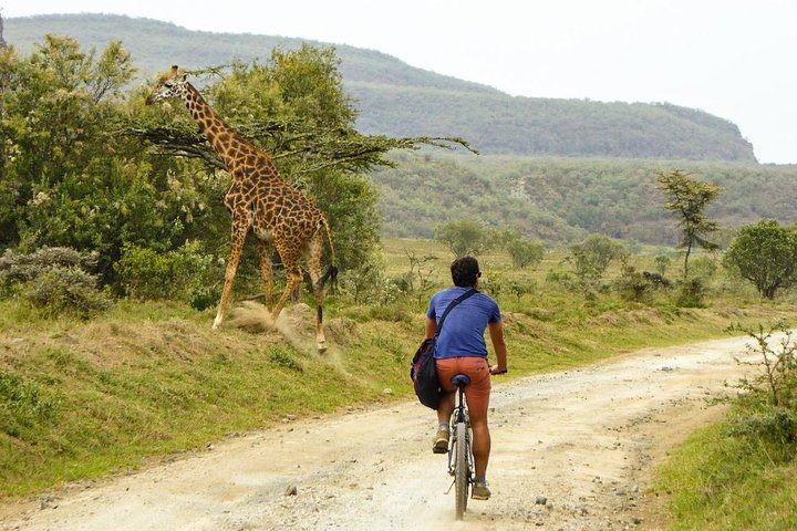 Cycling Through Hells Gate National Park Kenya