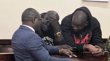 Ex-police officers Emmanuel Wafula and Godfrey Sirengo in court