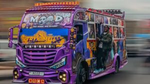 George Ruto 'Mood,' a Ksh14 million luxury matatu featuring a DJ deck, solar power, and custom interiors.