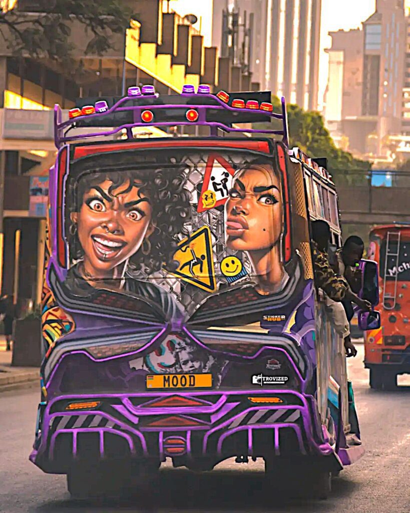 George Ruto's luxury Mood matatu