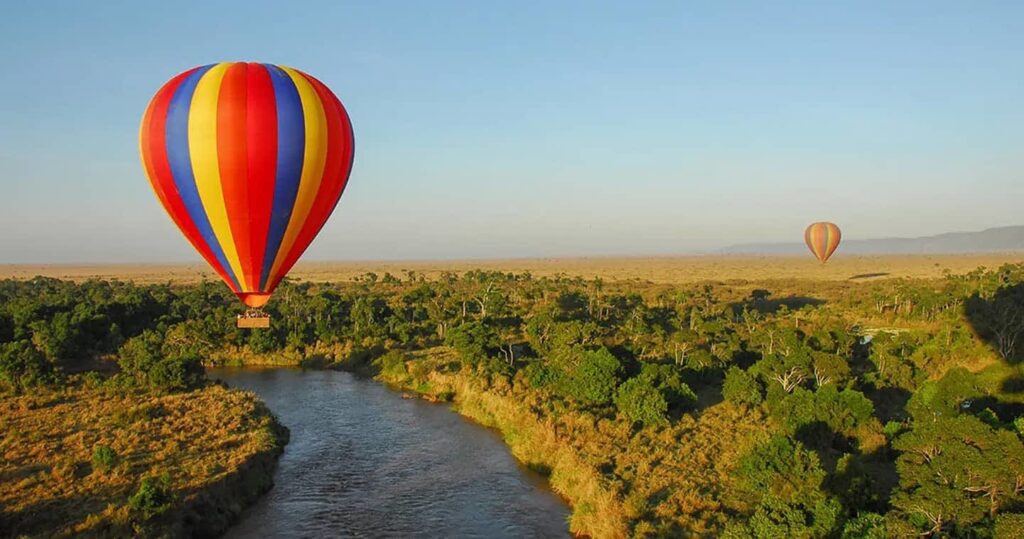 Hot air baloon ride in Maasai Mara