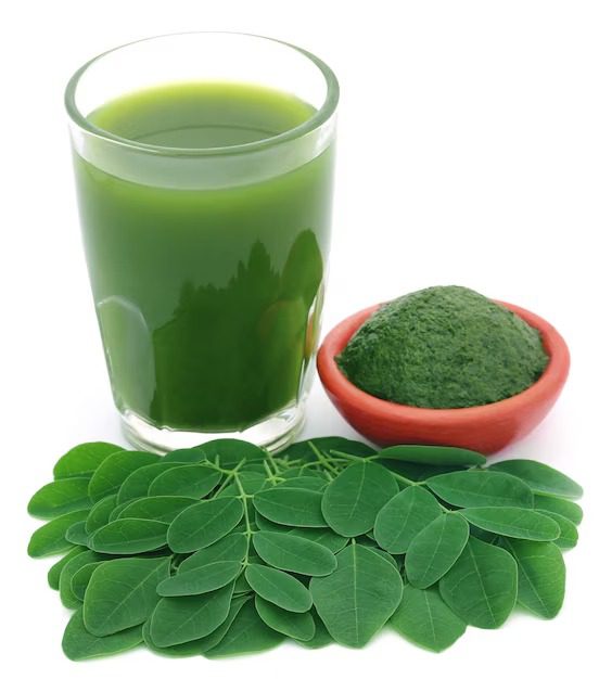 Moringa and African Basil Smoothie in Kenya