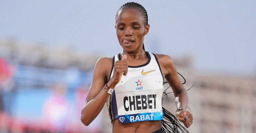 Kenyan Star Beatrice Chebet breaks African 3000m Record in Rabat