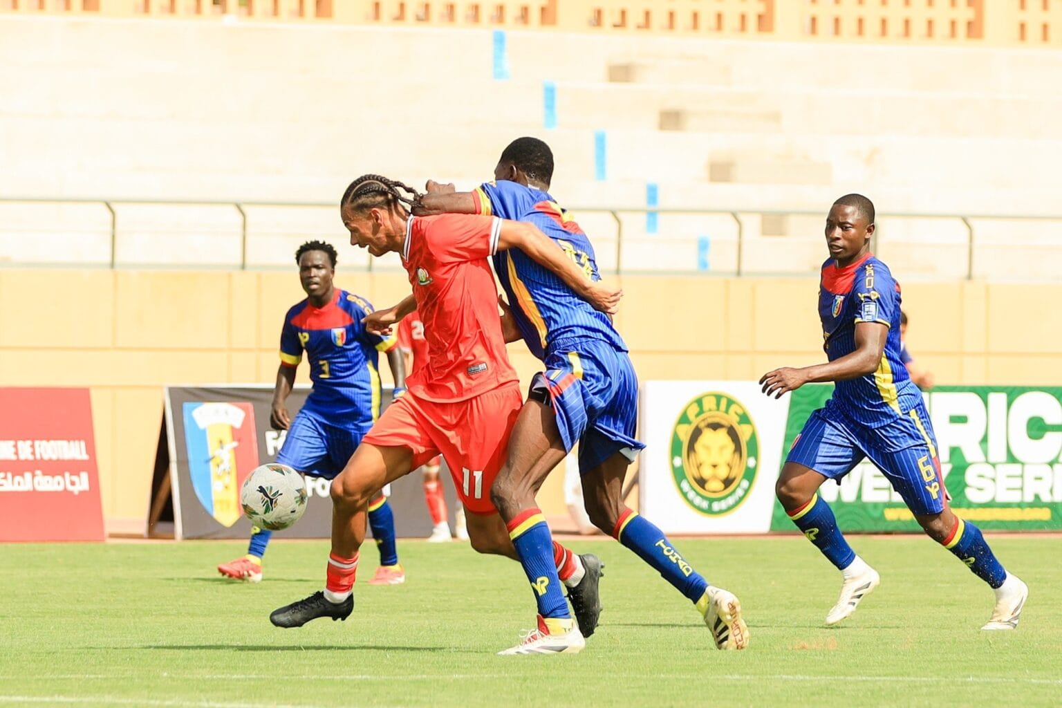 Kenya’s Harambee Stars training before their friendly against Chad in Morocco