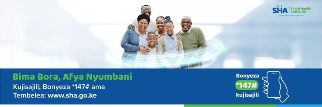 Afya Yangu SHA Kenya health registration online portal