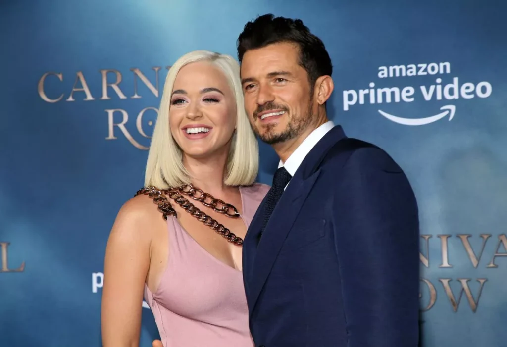 Katy Perry and Orlando Bloom on red carpet before their split