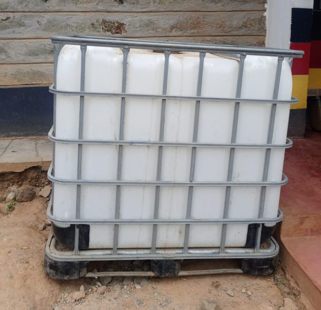 Water Tank which is among the stolen items recovered by police. PHOTO/@DCI_Kenya/X