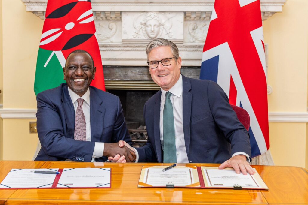 President Ruto and Prime Minister Keir Starmer sign Kenya–UK partnership